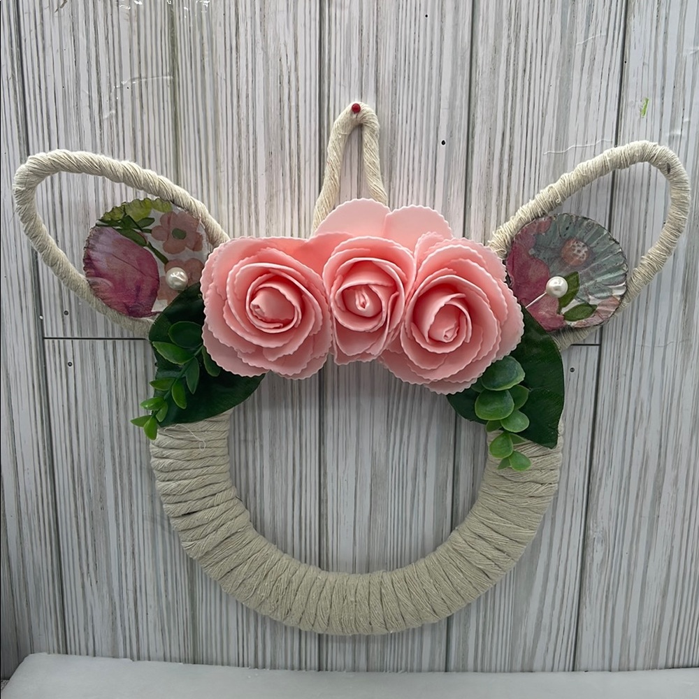 Handmade Easter 🐣 Pink flower crown special for decorating girls' rooms